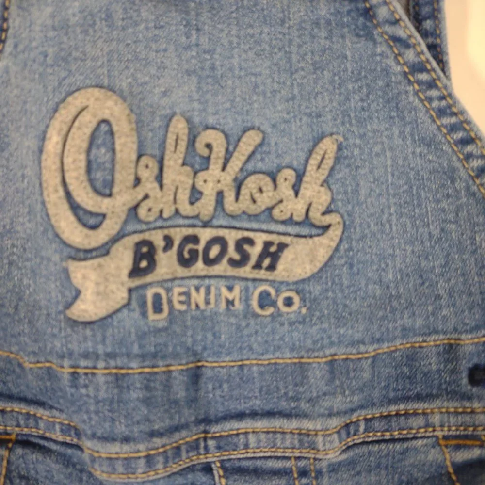 Osh Kosh Denim Overalls Baby Size 12 months Blue Jeans